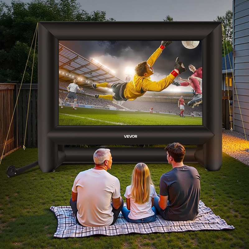 VEVOR 18FT Inflatable Movie Screen, Inflatable Projector Screen with Portable