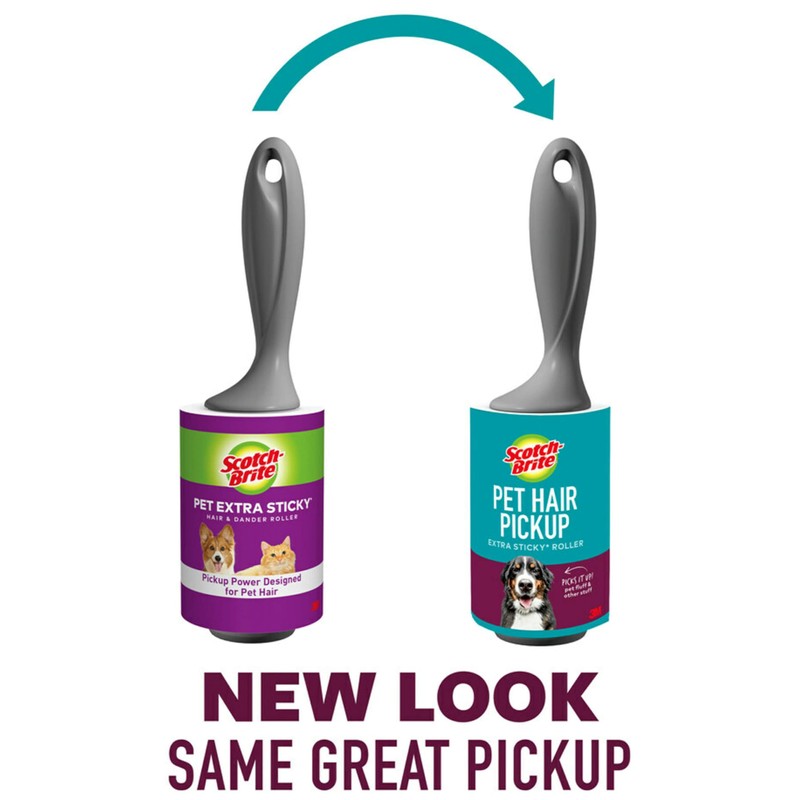 Scotch-Brite Pet Extra Sticky Lint Roller for Pet Hair, Furniture