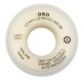 CAMON Teflon Tape PTFE Gold 12 mm x 12 m x 0.10 mm