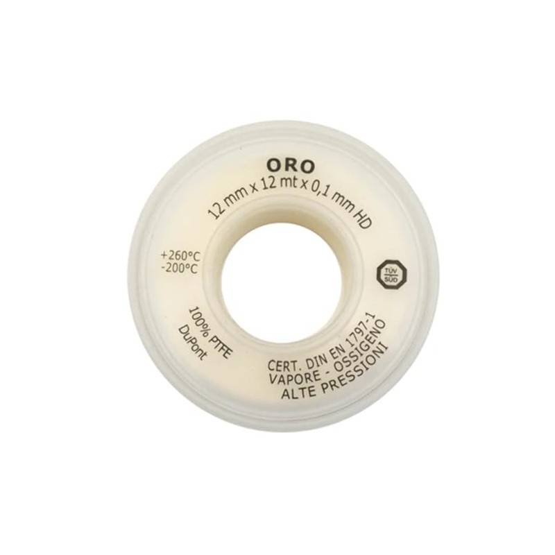 CAMON Teflon Tape PTFE Gold 12 mm x 12 m