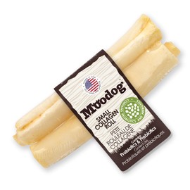 Moodog Beef Corium Collagen Roll 5" Oat Flavor with Pre/Pro-Biotics, 2 Pack - 100% Natural Dog Treat, Supports Gut Health, Made in USA, Crunchy & Chewy