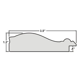 Craig Frames Borromini, 8x12 Picture Frame, Gold & Bronze