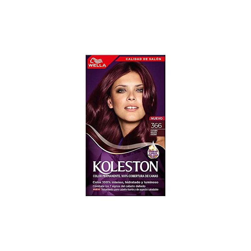 Koleston Tinte Permanente 366 Castaño Violeta Oscuro, 70 ml -
