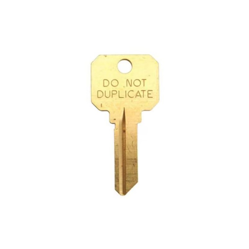 DND SC1 Do Not Duplicate Key Blank for Schlage Lock