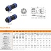 ZBLZGP SP21 8 Pin Panel Mount Circular Aviation Connector Plastic