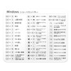 [ZI:L] (Zeal) Shortcut Key Sticker Japanese List Windows Sticker (White)