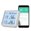Smart WiFi Temperature Humidity Sensor, Wireless Thermometer Hygrometer, Built-in Clock