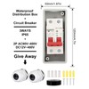 2P Miniature Circuit Breaker IP65 Waterproof Disconnect Switch for Solar