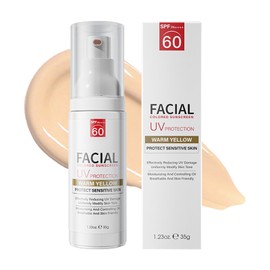 Tinted Sunscreen SPF 60 - Waterproof Tinted SPF 60 Face Moisturiser Oil-Controlling & Skin Balancing, Tinted Sun Protection Natural Coverage for Redness & Blemishes Safe Use for All Skin Types