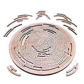 Torched Mind-Bending Continuum Wooden Jigsaw Puzzle, Difficult Hard Tough Puzzles for Adults, 100 Pieces, 11.3” x 11.3”