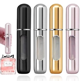 4PCS Travel Perfume Atomizer Refillable - Travel Size Perfume Refill Bottle For Men and Women, Perfume Travel Refillable, Mini Perfume