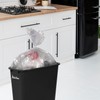 40 Quart Wastebasket, Black Plastic Rectangular 10 Gallon Trash Can