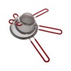 3Pcs Fine Mesh Strainers,Stainless Steel Double Mesh Food Strainers with
