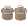Insulated Food Container 304 Stainless Steel PP Stackable Portable Round