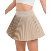Jhsnjnr Womens Tennis Skirt Skort Casual Elastic High Waisted Golf