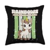 Rainbows Are Just Unicorn Breadcrumbs Unicorn Throw Pillow