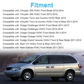 WMPHE 604-024 HVAC Blend Door Actuator Compatible with Chrysler 300 Town & Country Dodge Challenger Charger Grand Caravan Ram Dakota Replacement for 68033337AA 68238243AA 68031977AA