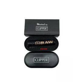 Clipper Raw BLACK Refillable full Metal Lighter+ RAW PHOENIX ULTIMATE lighter
