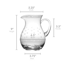 Mikasa Cheers Glass Beverage Pitcher, 3.25-Quart