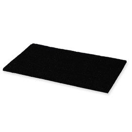 Theodore Magnus Natural Coir Doormat with Non-Slip Backing - 17 x 30 - Outdoor / Indoor - Black - COIR-1730-15-Black