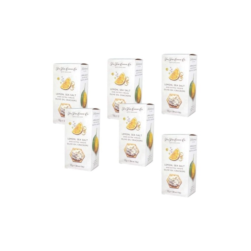 The Fine Cheese Co Sea Salt, Lemon & EVOO Crackers,