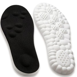 Ahigh Insoles Ideal for Sports and Everyday Use - Breathable, Shock-Absorbing Shoe Insoles against Sweaty Feet for Men and Women, Orthopaedic Insoles for Work Shoes and Ortho Care Size 39-40 Black