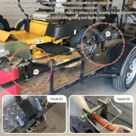 Mower Trimmer Utility Kit, Heavy Duty Weed Eater Rack, Weed Wacker Trimmer Line Holder (Adjust Width 4.5"-8.6"), Trimmer Tool Holder Organizer Hangers W/Hardware, and 3-Pcs Waterproof Trimmer Cover