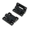 ZZHXSM 2PCS 42x36x12.5mm Black Plastic Damping Adjustable Hinge Torque Hinge