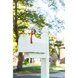 Architectural Mailboxes Whitley Plastic Mailbox Post, Compatibility Code A, B, C, WP000WAM, White