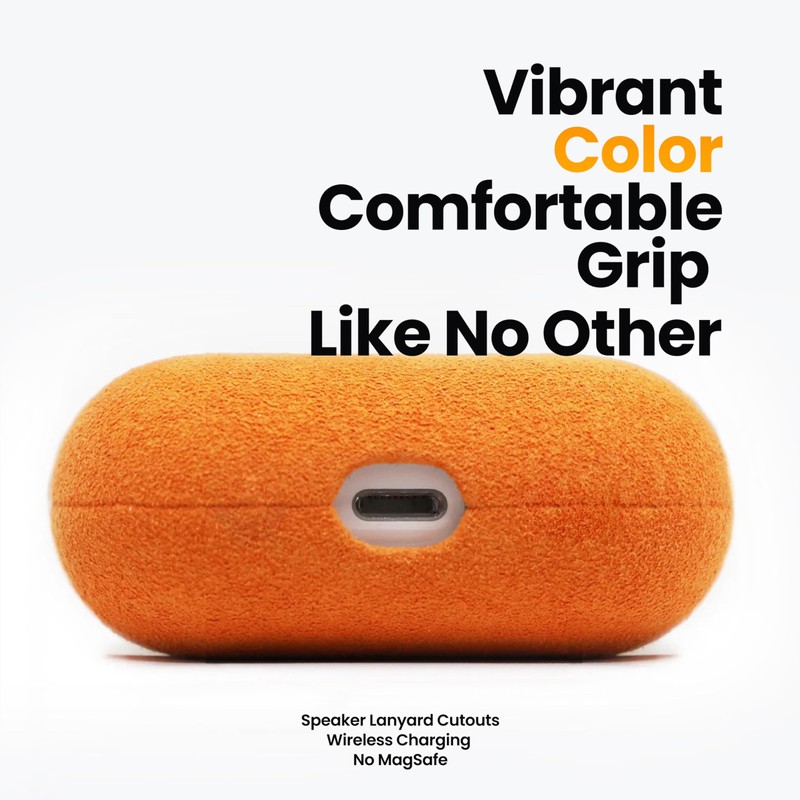 ALTRAALMA Alcantara Suede Case for AirPods Pro 3, Handmade Full-Wrap