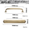 Goo-Ki 5.04" c-c Cabinet Handles Champagne Bronze Drawer Pulls with