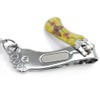 com-four® 5 x nail clippers with carabiner in great colours