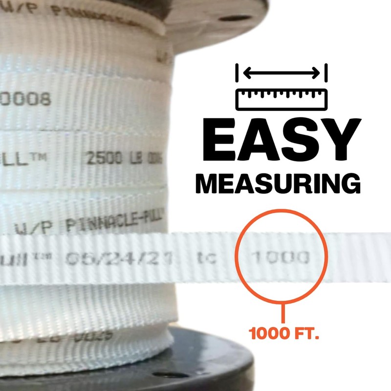 Pinnacle-Pull Measuring Pull Tape 5/8" x 1000' – 1800 lb