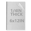1/4Inch Thick Aluminum Sheet Plate, 6” x 12” Heavy Duty