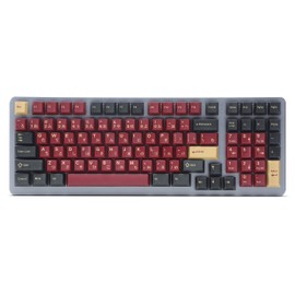 DROP + Redsuns GMK Red Samurai Keycap Set for Full-Size Keyboards - Compatible with Cherry MX Switches and Clones (1800 Layout 113-key Kit)