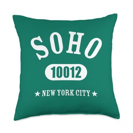 SOHO 10012 NEW YORK CITY / NYC Athletic Design Throw Pillow
