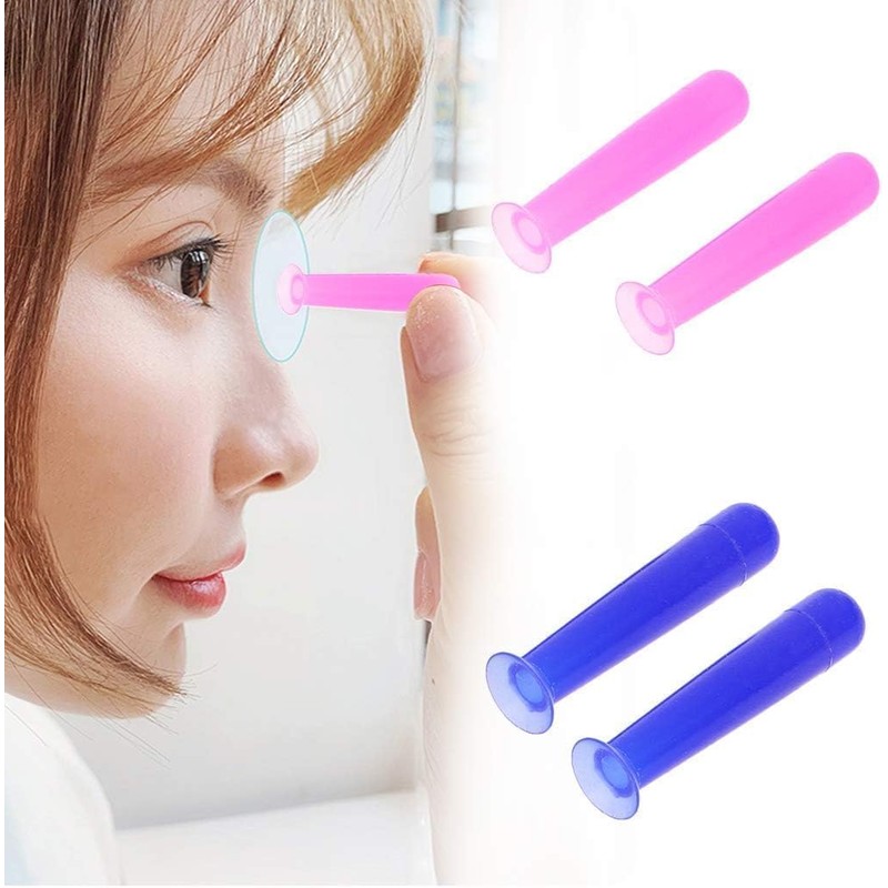 2Pcs/Lot Blue Handy Silicone Contact Lenses Small Suction Cups Stick