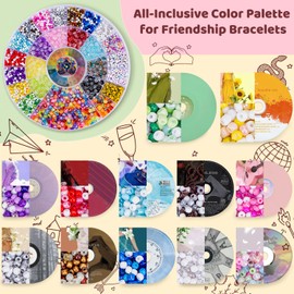 DreGlam Beads Kit, Friendship Bracelet Kit – Bracelet Making Kit Includes 12 Mixed-Color Seed Beads, A-Z Letter Beads, Charms & Acrylic Beads – DIY Jewelry Making Kit for Parties & Birthdays