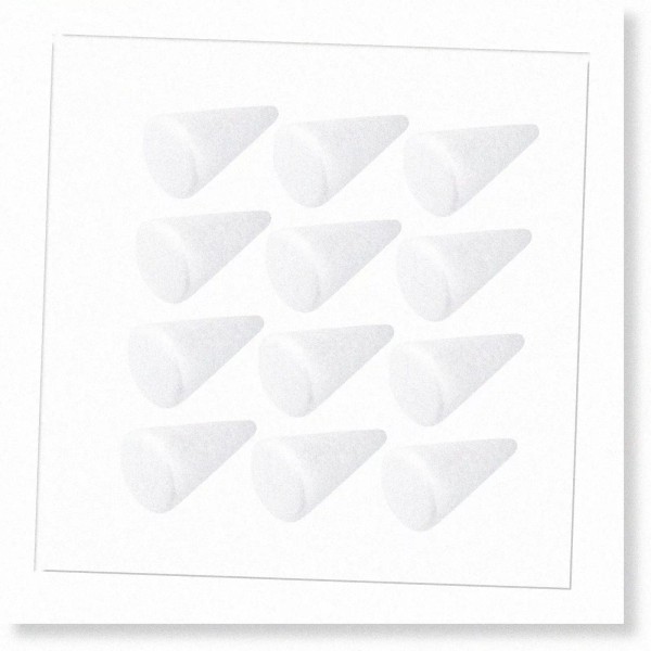 Zoomee DIY Foam Wedding Tree Cones - 6 Inch White