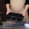 Hahhhha 2 Pcs 6 Cup Muffin Pan Set,Non Stick Muffin