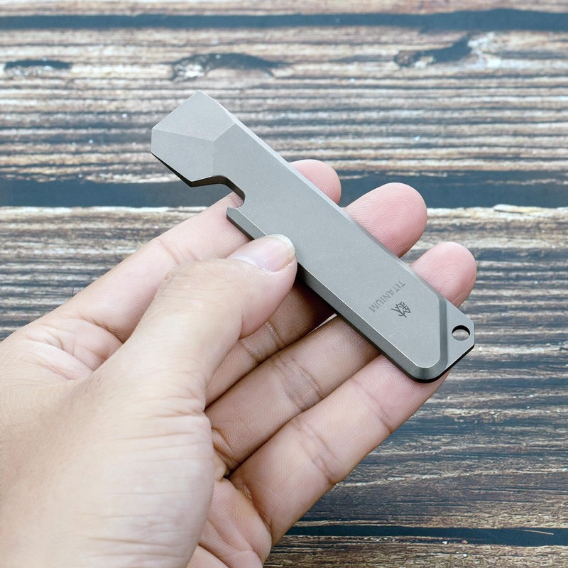 BANG TI Titanium EDC Pry Bar with Bottle Opener Function