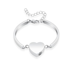 Cremation Jewelry Urn Bracelet for Ashes for Women Stainless Steel Heart Urn Cuff Bracelet Cremation Keepsake Jewelry for Ashes