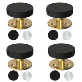 Huotflame Furniture Feet Height Adjustable Set of 4 - Adjustable Metal Table Legs with Non-Slip Pads - Feet for Furniture, Sofa, Bed, Cabinet, Coffee Table (Gold: 33-40 mm)