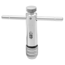 Groz 09321 Tap Wrench Ratchet Type 4.6mm - 8mm. Chrome Plated