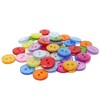 Special Touches Multicoloured Glitter Round 15mm Resin Buttons - Pack