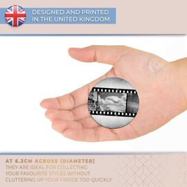 Destination Vinyl ltd Magnet for Refrigerator, Fridge BW - 35mm Film Camera Photography for Office, Cabinet and Whiteboard, Magnetic Stickers, 37011