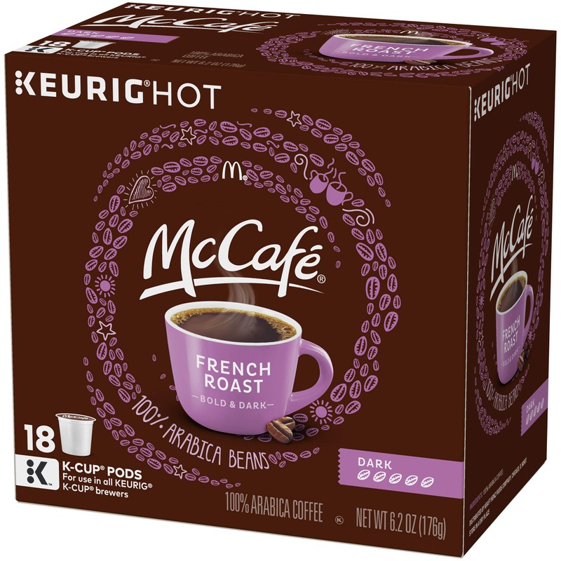 McCafé French Dark Roast K-Cup Coffee Pods (18 Pods)