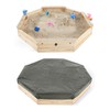 Plum Wooden Large Sandbox with Cover - Outdoor Octagon Sand