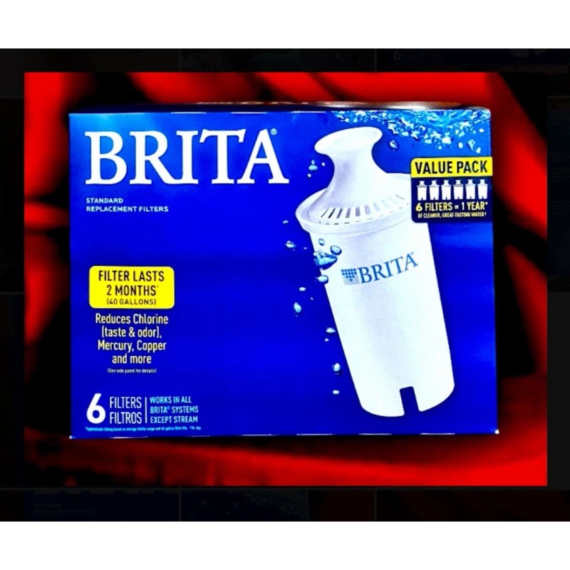 BRITA water Filter 6 Cup Pitcher W 1 Filter and