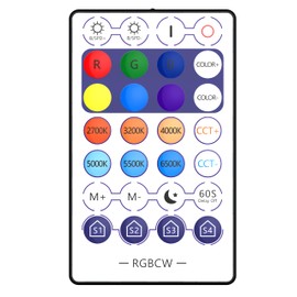 Magic Home 2.4G Remote Control with 28 Keys, RGB+CCT for Smart LED Bulbs, Smart Floor Lamp-1 Pack
